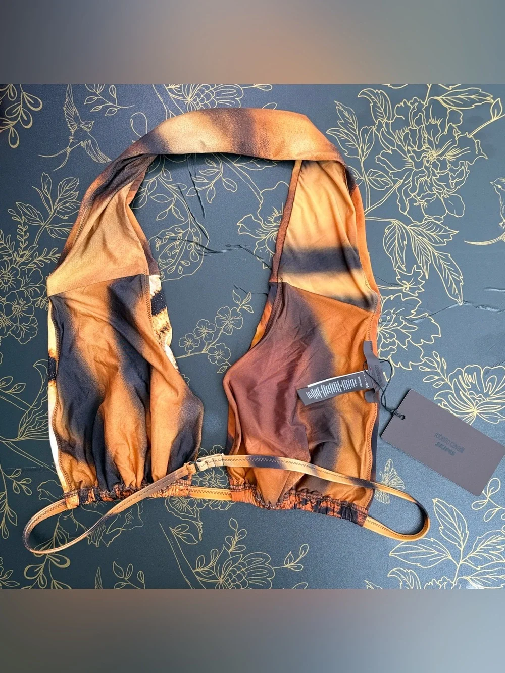 🐅 SKIMS x CAVALLI Halter Bikini Top | Tiger Face Print | 3X | NWT